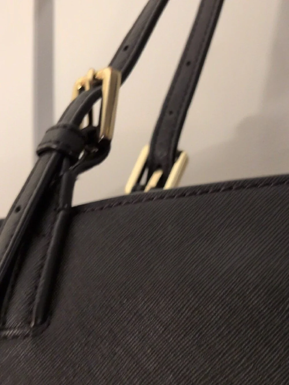 Tory Burch Black Logo Tote with Gold Hardware No Call Outs Nwot